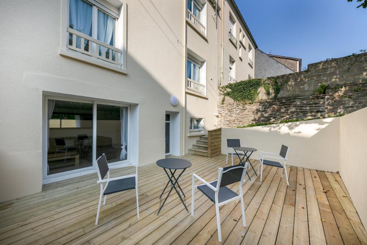 La Recouvrance : Chambre Spacieuse Avec Sdb Privative, Cuisine Et Salon Partages, Terrasse, Proche Facs Et Centre Brest Exterior foto